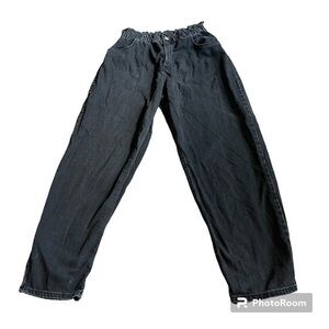 Zara charcoal gray high rise comfy jeans